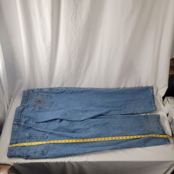 Carhartt B17-STW Relaxed Fit Size 46 x 30 Denim Blue Jeans Men's - Picture 9 of 12